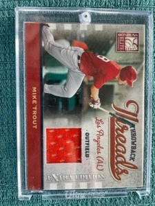 2009 Donruss Elite Throwback Threads Jersey /250 Mike Trout pack fresh high end! - Picture 1 of 2