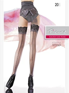 Fiore Kiriana 20DEN Halterlose Strümpfe Weiß M 40-42 Nylonstrümpfe Damen Nylons - Bild 1 von 2
