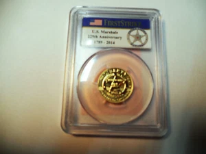 2015-W U.S. Marshals Service Gold $5 225th Anniversary PCGS PF-70DCAM - Picture 1 of 4