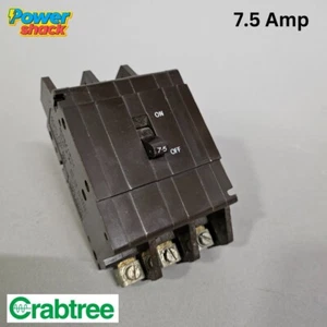 CRABTREE 7,5 AMP Doble Polo Tipo 2 - 3 Fases MCB Disyuntor C-50 - 52/7,5 - Imagen 1 de 4