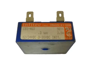 NOS Infitec Timing Delay Relay CS1-463 9811, .3 Sec, 2.5A 12/24VDC, 3-30V - Picture 1 of 4