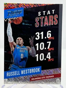 RUSSELL WESTBROOK 2017-18 Panini Prestige #6 Stat Stars RAIN Parallel Insert - Picture 1 of 2