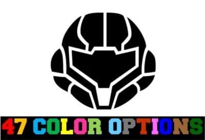 STARCRAFT Vinyl Decal Truck Car Sticker Laptop - Video Games Metroid Samus Mask