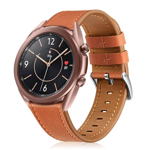 For Samsung Galaxy Watch 3 41mm Genuine Leather Watch Band Wrist Strap Wristband - Picture 1 of 8