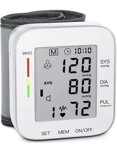 MMIZOO Blood Pressure Monitor Wrist BP Monitor LCD Display #3312,13.14,15,21,22 - Picture 1 of 7