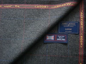 100% PURE WOOL TWEED FABRIC ALSPORT Collection By John G Hardy of London = 2.0 m - Picture 1 of 12