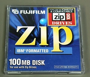 Fujifilm IOMEGA Zip Disk 100MB Storage ATOMM IBM Formatted Windows DOS 6M0206P - Picture 1 of 12