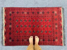 Multiple color Afghan handmade vintage rug from the tent collection.