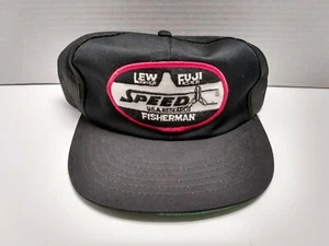 Vintage Lew/Fuji Fisherman speed U.S.A. Research Snap Back Hat.Rare!!! - Picture 1 of 4