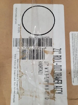 Conjunto de gaveta roll-out 21" KADRTA21 17" x 3-5/8" x 21" - Imagem 1 de 3