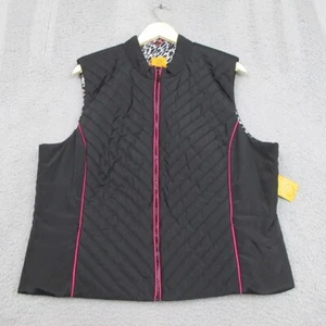 Ruby Rd Vest Jacket Coat Womens XL Black Quilted Gorpcore Gorp Utility Normcore - Picture 1 of 21