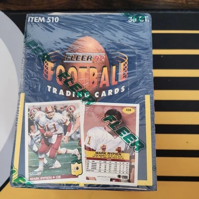 Tarjetas de fútbol americano Fleer NFL Fleer 1992 vintage 36 paquetes caja sellada Foto 1 de 2