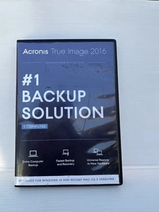 Acronis True Image 2016 With Serial Number - 1 Computer Back Up Solution. - Picture 1 of 5
