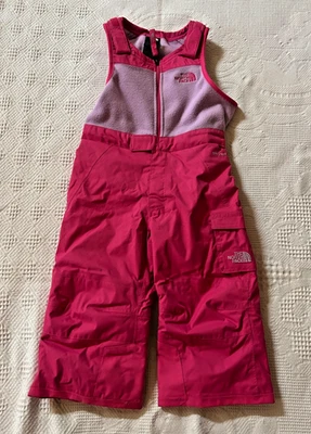 The North Face DRYVENT Niñas Pequeñas Niños Talla 2T Babero Nieve Esquí Pantalones Bolsillo Foto 1 de 4