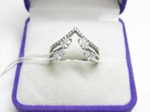 Amazing New Womens Ring Sterling Silver 925 USSR Stone Zirconium Star Size 8 US - Picture 1 of 5