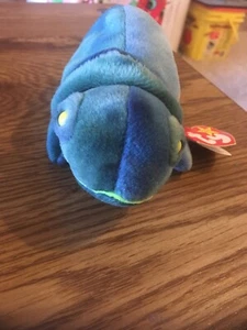 Ty Original Beanie Babies Rainbow the Chameleon Lizard 14.10.1997 - Bild 1 von 4