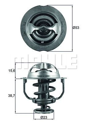 MAHLE TX 200 90D THERMOSTAT, KÜHLMITTEL FÜR VW — 第 1/2 张图片
