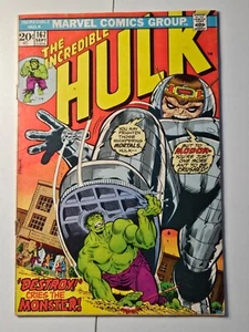 The Incredible Hulk #167 Raw MODOK App 1st App Agent 1973 Herb Trimpe F- - Picture 1 of 7