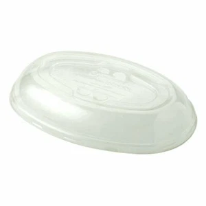 World Centric Lid for 32 oz Burrito Bowls, 100% Compostable, Clear | 300/Case - Picture 1 of 4