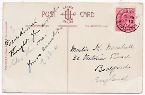 1909 WALES RRR SWANSEA LETTERA NAVE CDS FARO ROCHEE POINT PPC MAURETANIA - Foto 1 di 2