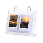 Compact Photo Album Tabletop Picture Display Stand Acrylic Desktop With Flip-Up