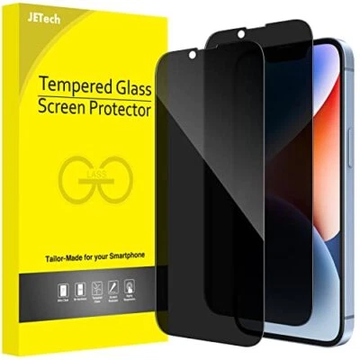 JETech Privacy Full Coverage Screen Protector for iPhone 14 6.1-Inch, Anti-Spy - Image 1 of 4