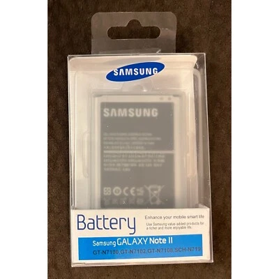 三星 Galaxy Note 2 II 电池 OEM GT-N7100 7100i 7105 EB595675LU 3100mAh 罕见 — 第 1/4 张图片