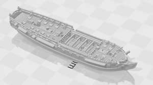 1/1200th British Lively-class Frigate (38 guns) - Bild 1 von 1