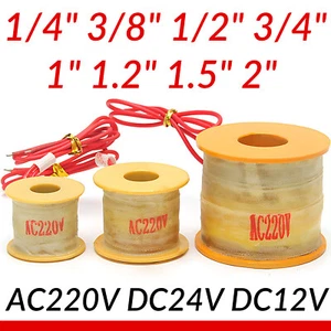 1/4" 3/8" 1/2" 1"- 2" Magnetventilspule Coil für AC220V DC24V DC12V Magnetventil - Picture 1 of 8