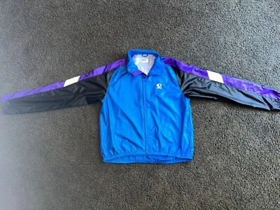 Chaqueta De Colección Años 80 90 Perla Izumi Para Hombres L Grande Cremallera Completa Ciclismo Correr Púrpura Azul Foto 1 de 4