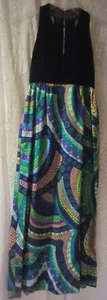 Vintage Purple Halter maxi dress Psychedelic - Picture 1 of 7