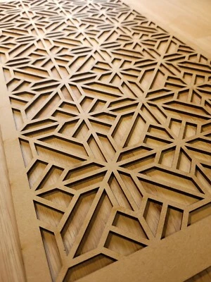 Art deco Trellis Decorative Screen Radiator Cabinet Cut MDF Panel 3mm/6mm 0015 - Image 1 of 4