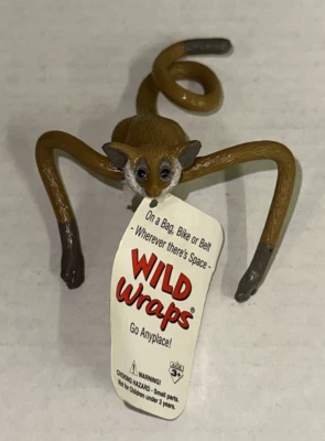 Safari Limited Wild Wraps Flexible Posable Bush Baby 1997 Productos Creativos NUEVO Foto 1 de 4