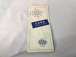 Vintage Caro Tuscola County Michigan MAP 1963 AAA Automobile Club paper ephemera - Picture 1 of 5