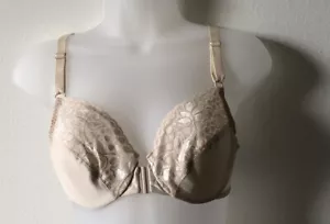 Bail Lace Flower T-shirt Bra Cream Size 34B front closure bras - Picture 1 of 10