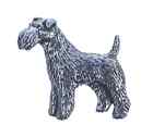 Fox Terrier Dog Hand Made in UK Pewter Lapel Pin Badge