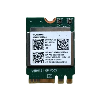 HP RTL8723BE NGFF Wireless WiFi Wlan M.2 Card Bluetooth 4.0 SPS 792204-001 - Picture 1 of 2