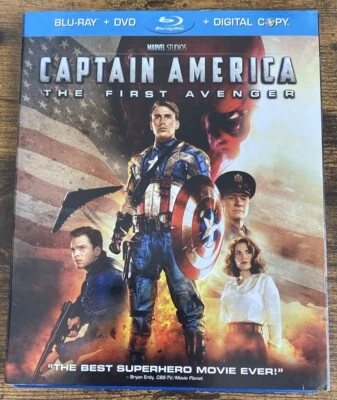 Captain America: The First Avenger Blu-ray/DVD 2011 2-Disc Set With Slipcover - Image 1 of 4