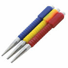 3PC STEEL NAIL PUNCH SET 1/16", 3/32", 1/32" colour coded ALLOY floorboard fix