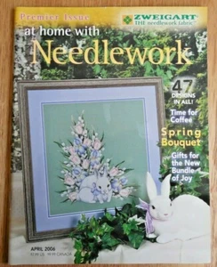 EUC! Zweigart "At Home with Needlework" Magazine April 2006 - PREMIER ISSUE - Foto 1 di 4