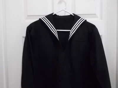 U.S. NAVY MEN'S DRESS BLACK/BLUE CRACKERJACK JUMPER UNIFORM TOP use pull-down - Image 1 of 4