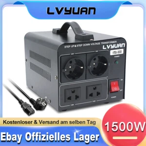 1500W Spannungswandler Transformator 110V to 220V Step Up/Down 230V to 120v - Bild 1 von 9