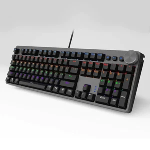 Ecommerce Gaming Keyboard - 104 Keys, Mixed Backlight, Black/Gray, Multi-Functio - Picture 1 of 16