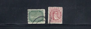COOK ISLANDS 1909-11 QUEEN MAKEA TAKAU (SG 37 and 38) F USED - Picture 1 of 1