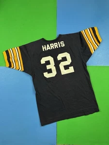 Vintage 70s Franco Harris Jersey Pittsburgh Steelers 32 NFL Football XL Russell - Picture 1 of 6