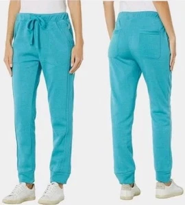 Free People Work It Out Jogger Pants Women's Size Large Untamed Teal - Picture 1 of 6