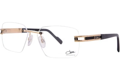 Anteojos para hombre Cazal 7103 001 negro/dorado sin montura forma rectangular 58 mm Foto 1 de 4