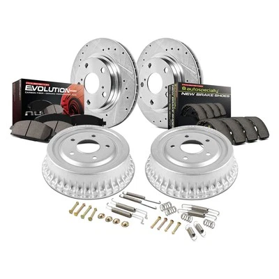 For Dodge Stratus 97-00 Brake Kit 1-Click Z23 Evolution Drilled & Slotted Disc & Foto 1 de 4