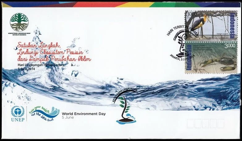 Indonesia - Indonesia Edición 2014-06-05 (FDC) Aves - Naturaleza Foto 1 de 1