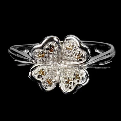 925 Sterling Silver Ring Sapphire Round Diamond Cut Natural Gemstone Jewelry 7 - Image 1 of 4